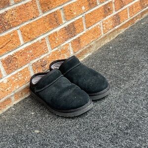 UGG Black Suede Slippers